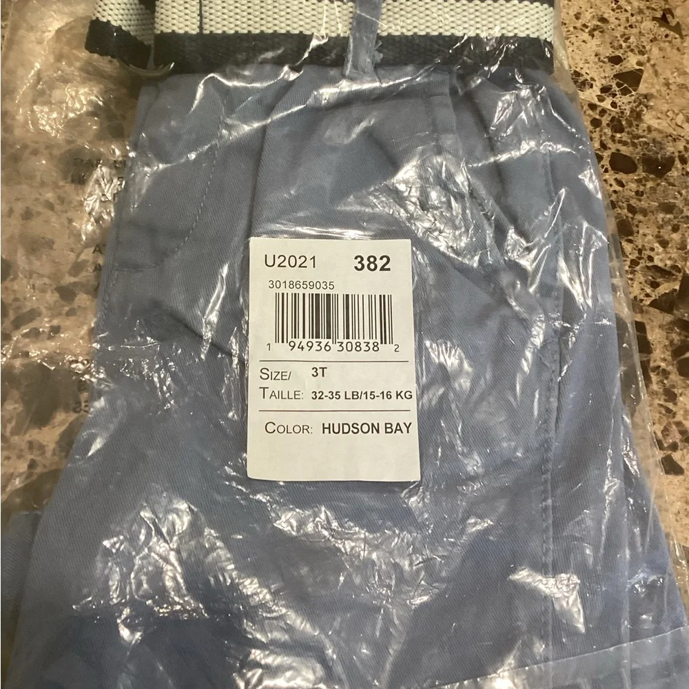 🪻 🚦3-$25🚦NWT TCP Blue Chino Shorts w/Belt Size 3T